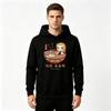 Men's Print Pullover Hoodie, Cute Anime Character Ramen Bowl Pattern Casual Hooded Sweatshirt