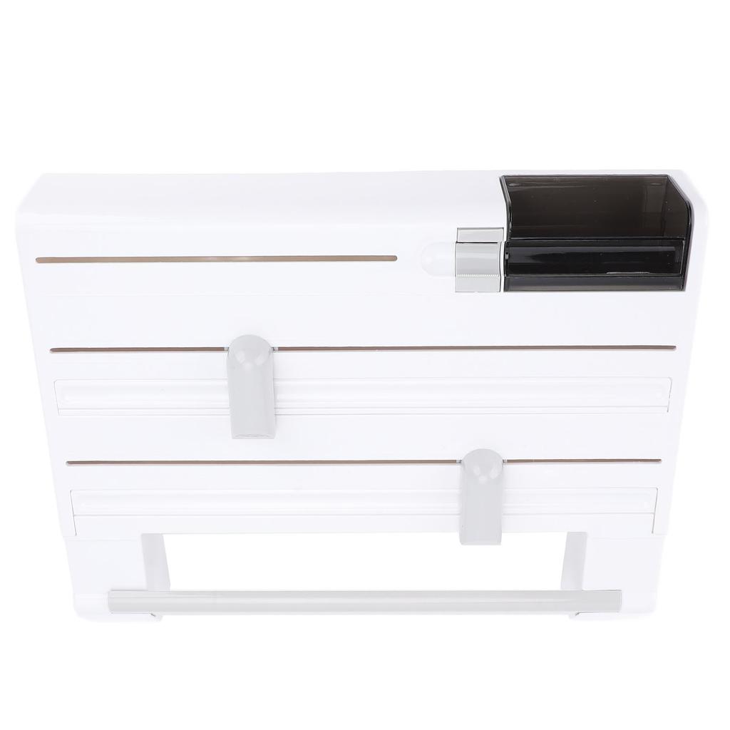Plastic Wrap Dispenser Wall Mount Easy Installation Space Saving Multipurpose Foil Dispenser for Kitchen