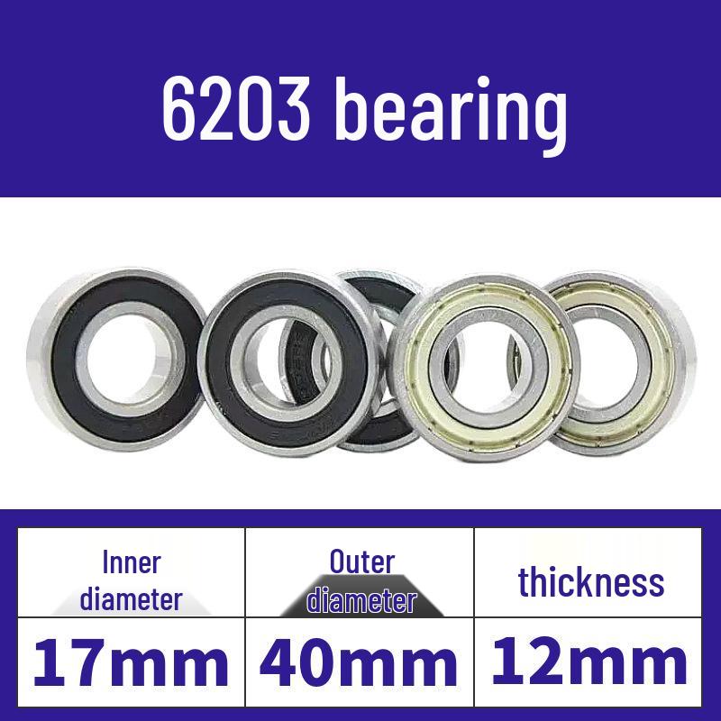 Luoyang Yüksek Kaliteli Dayanıklı Aşınmaya Dayanıklı Derin Kanallı Bilyalı Rulman 6200-6206 Serisi