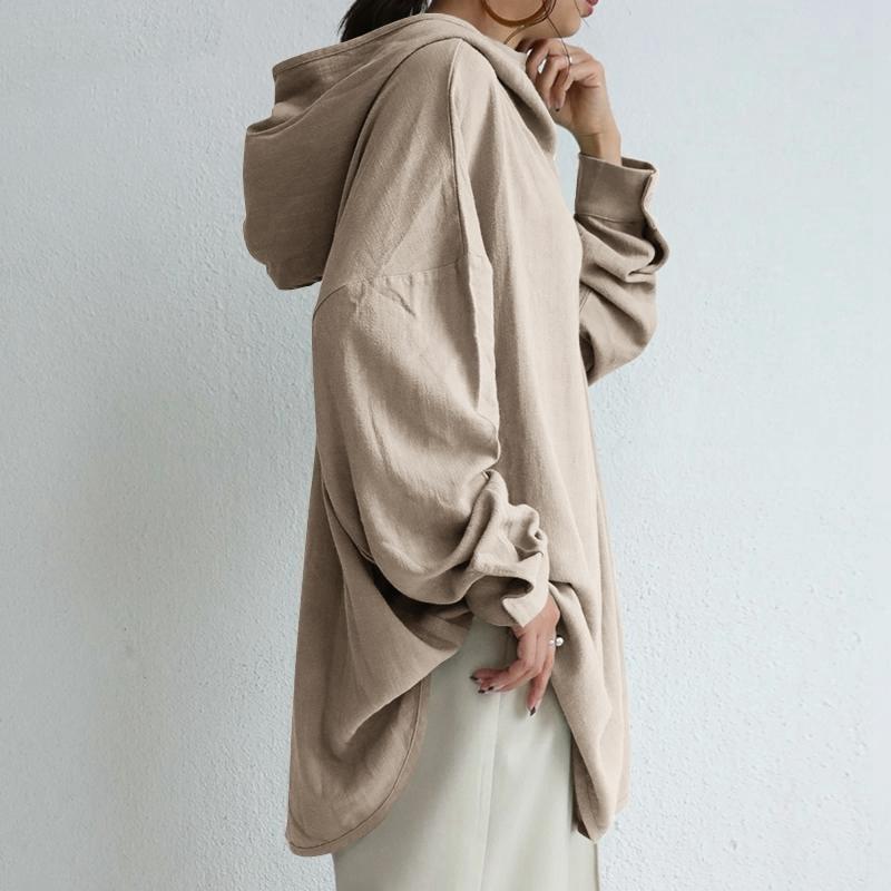 Plus Size Womens Hooded Sweatshirt Plus Size Long Sleeve Warm Pullover Hoodies Warm Tops