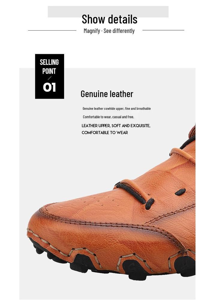 Men's Octopus Low-Top Leather Loafers: Korean Style Breathable Slip-On Driving Shoes