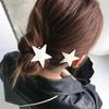 Creative Pentagram Hairpin Spicy Girl Metal Duckbill Clip Fashion Children Side Clip  Daily