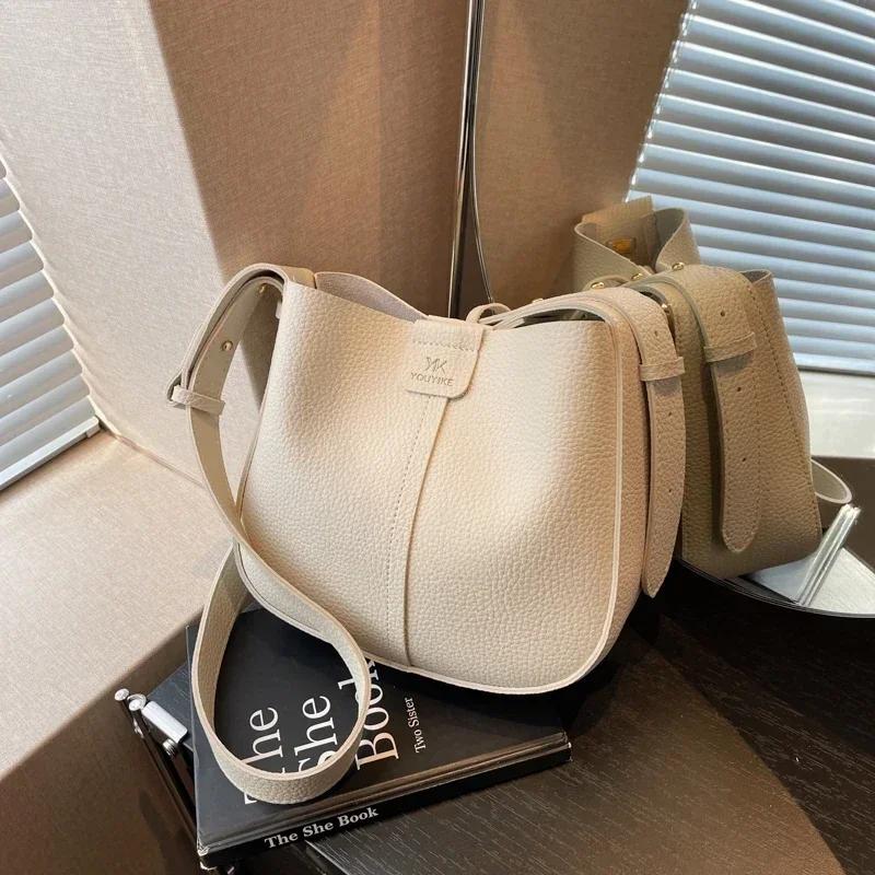 Hot Selling High-Quality Pu Women'S Shoulder Bag 2024 New Fashionable Crossbody Bag Large Capacity Composite Bag