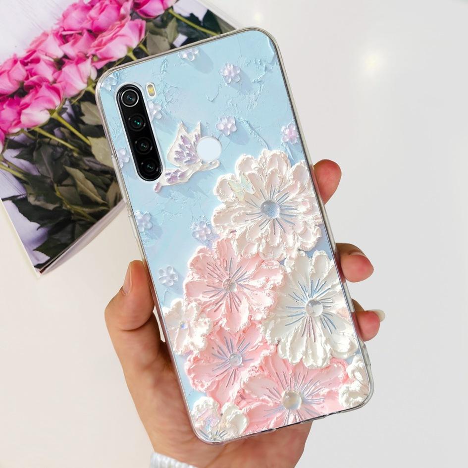 For Xiaomi Redmi Note 8 Case Cute Cartoon Soft Silicone Phone Cases For Xiaomi Redmi Note 8T 8 t Cover On Redmi Note8 Back Coque