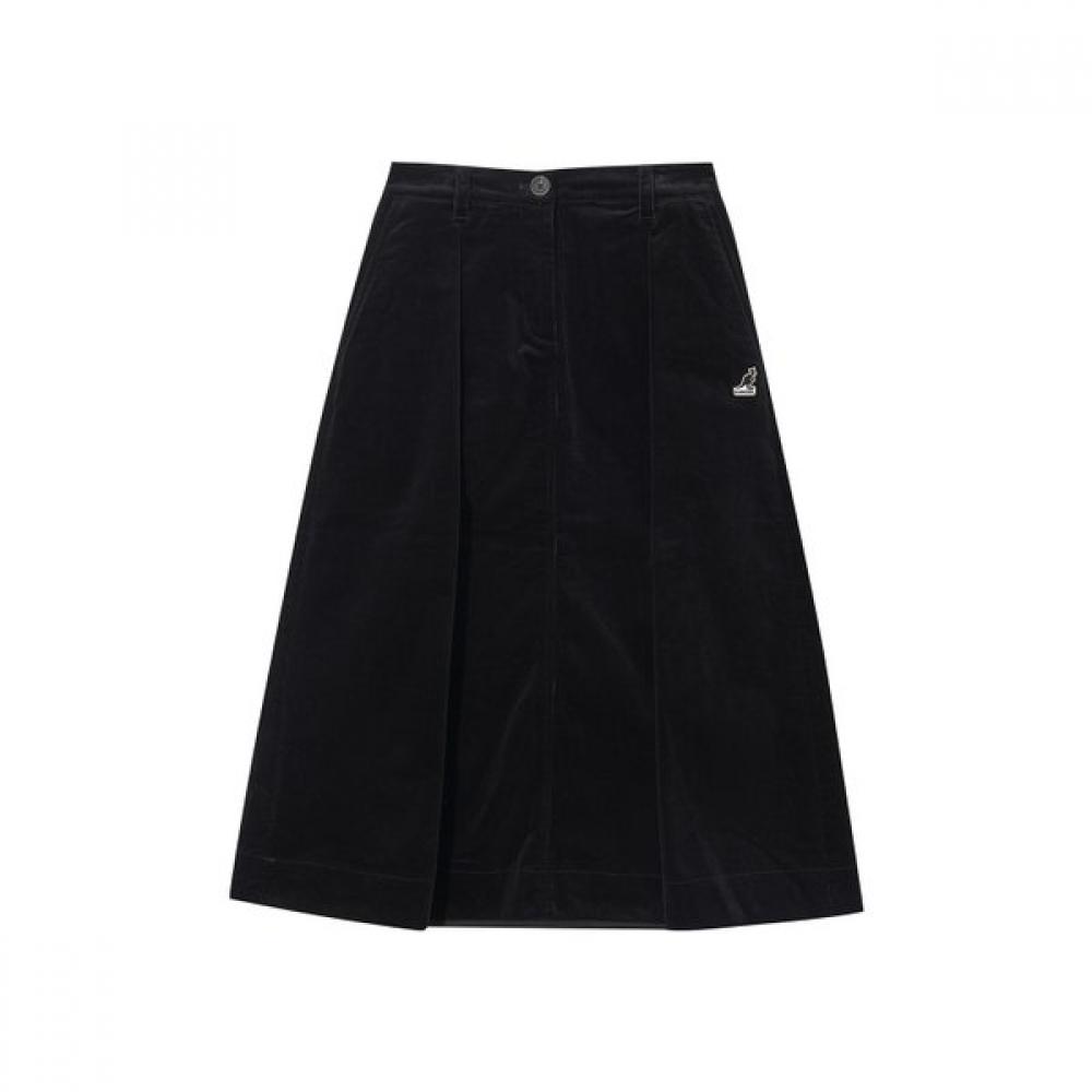 Kangol Women S Corduroy Cargo Skirt 8121 Black ME
