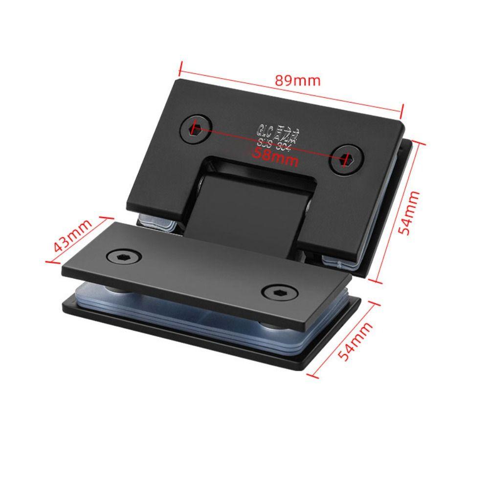 90°/135°/180° Glass Door Bracket Clip Stainless Steel Door Hardware Bathroom Door Hinges  Bathroom