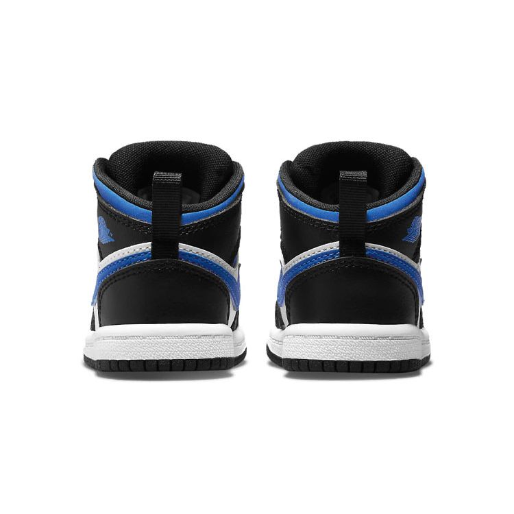Jordan 1 Mid TD White Racer Blue Kids Shoes 640735-140