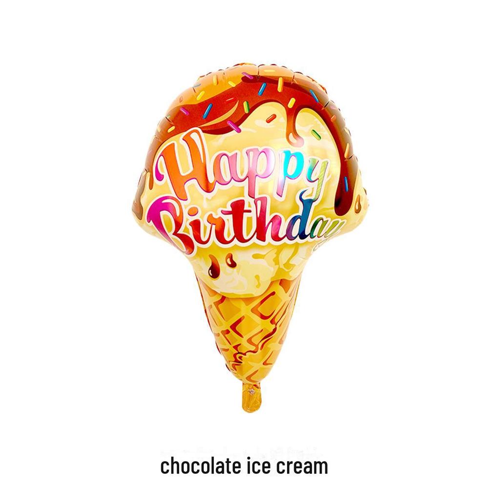 Colorful Donut Ice Cream Balloon for Children's Birthday Party
