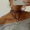 Collar de Caracola y Estrella de Mar con Viento Marino, Conjunto de Collares Grandes de Metal Dorado con Forma de Rosa Exagerada