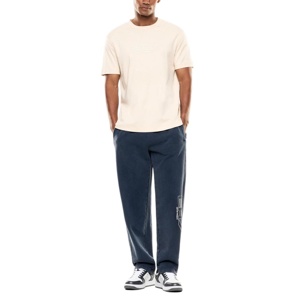 Emporio Armani Ss26 Round Neck Cotton Embroidered Logo Short Sleeve T-Shirt Men Tops 7M001498-AF10441-U1088