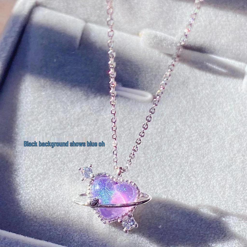 Zestaw naszyjników dla najlepszych przyjaciółek: Trio Gwiazdka i Księżyc Miodowy - Modny, Wszechstronny i Uroczy Wzór Serca dla Kobiet i Dzieci