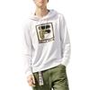 Fila Logo-Aufdruck Kordelzug Hoodie Herren Oberteile Weiß F11M018206F-WT