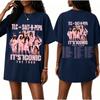 Women's Fashion Casual Letter Print Short Sleeve T-Shirt for Daily Wear