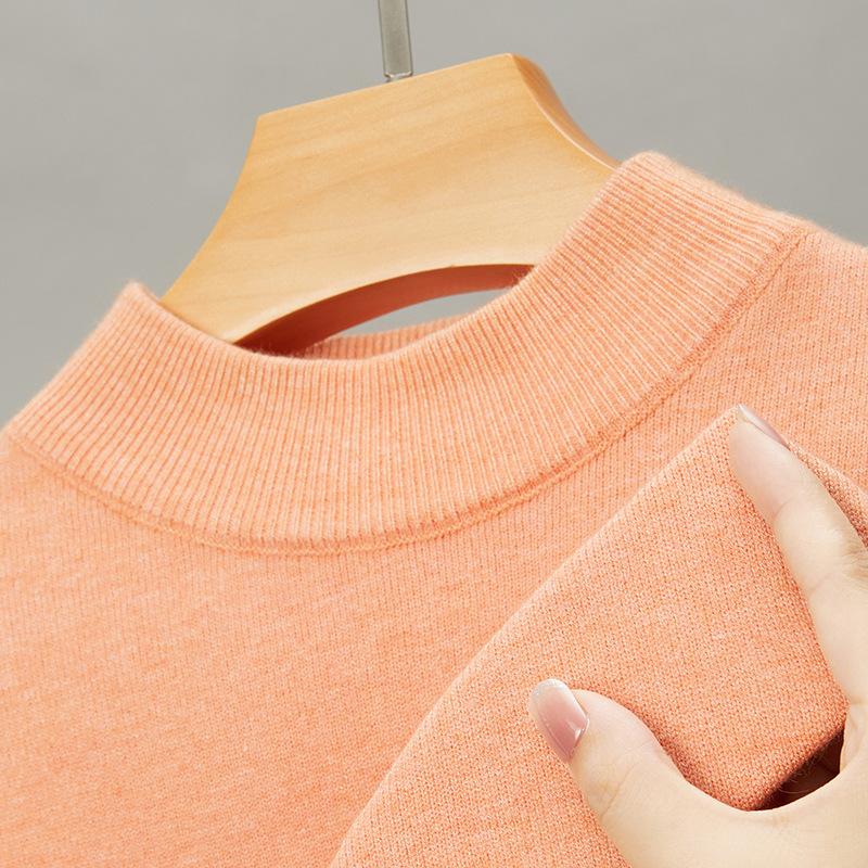 Осенне-зимний мужской свитер, трикотажная базовая рубашка, молодежный мужской свитер 21 цвета, тонкий однотонный полуводолазка, свитер-пуловер 165