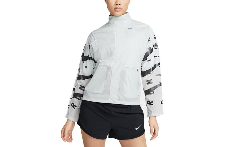 

Nike Jackets Women s Light Silver Stand Collar Moderate Other DX0326-034 XL