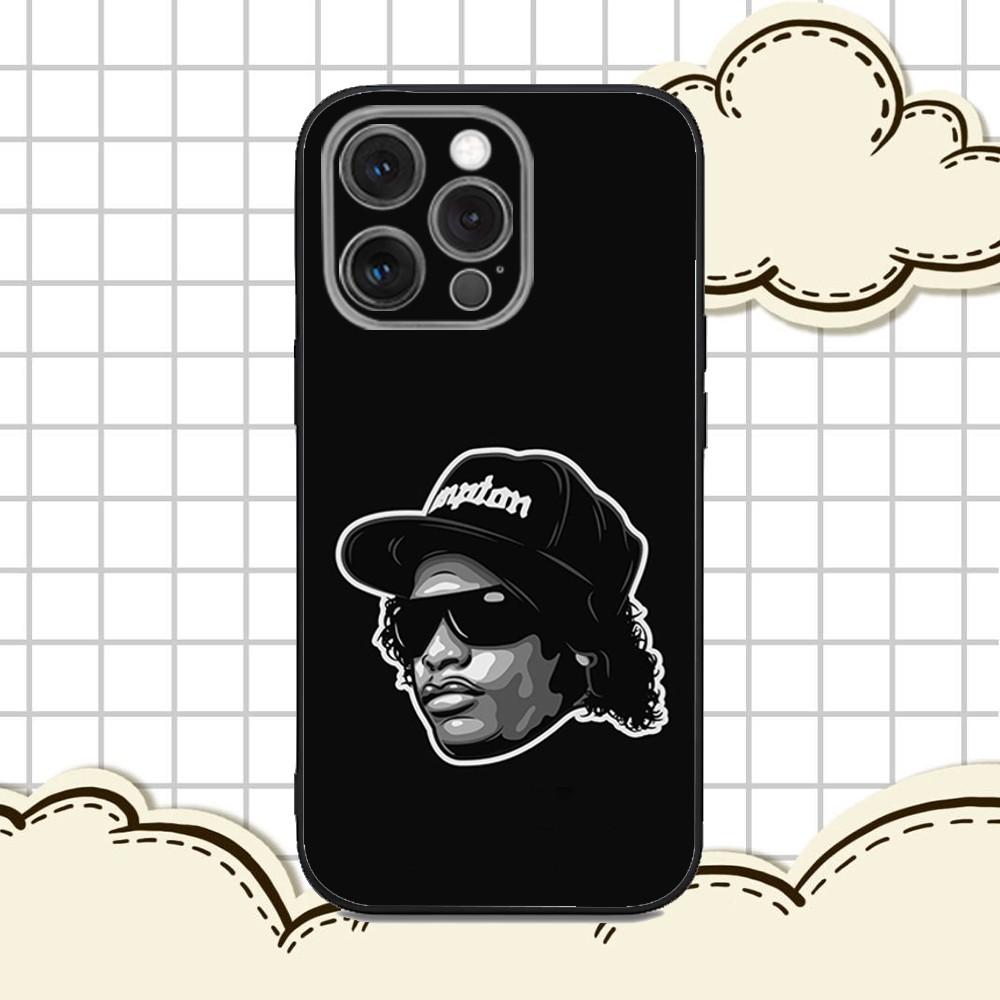 Rapper E-Eazy E Phone Case For iPhone 16e,16,15,14,13,12,11,Pro,X,XS,Max,XR,Plus,Mini Soft Black Cover