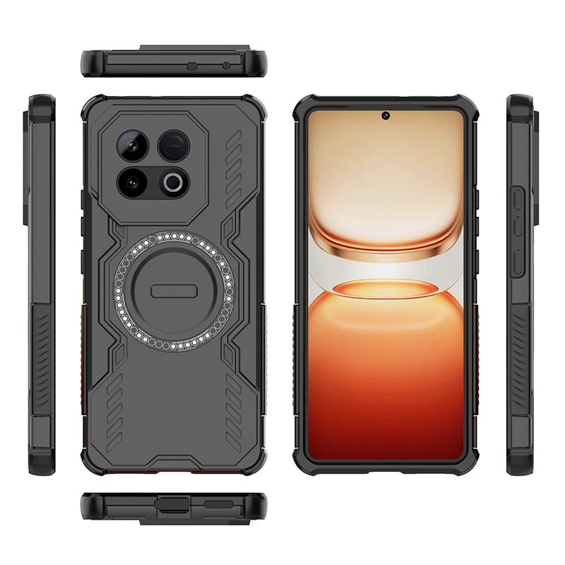 KEYSION Hollow Heat Dissipation Case for IQOO Z10 Turbo Pro Magnetic Cooling Shockproof Phone Cover for for for IQOO Z10 Turbo