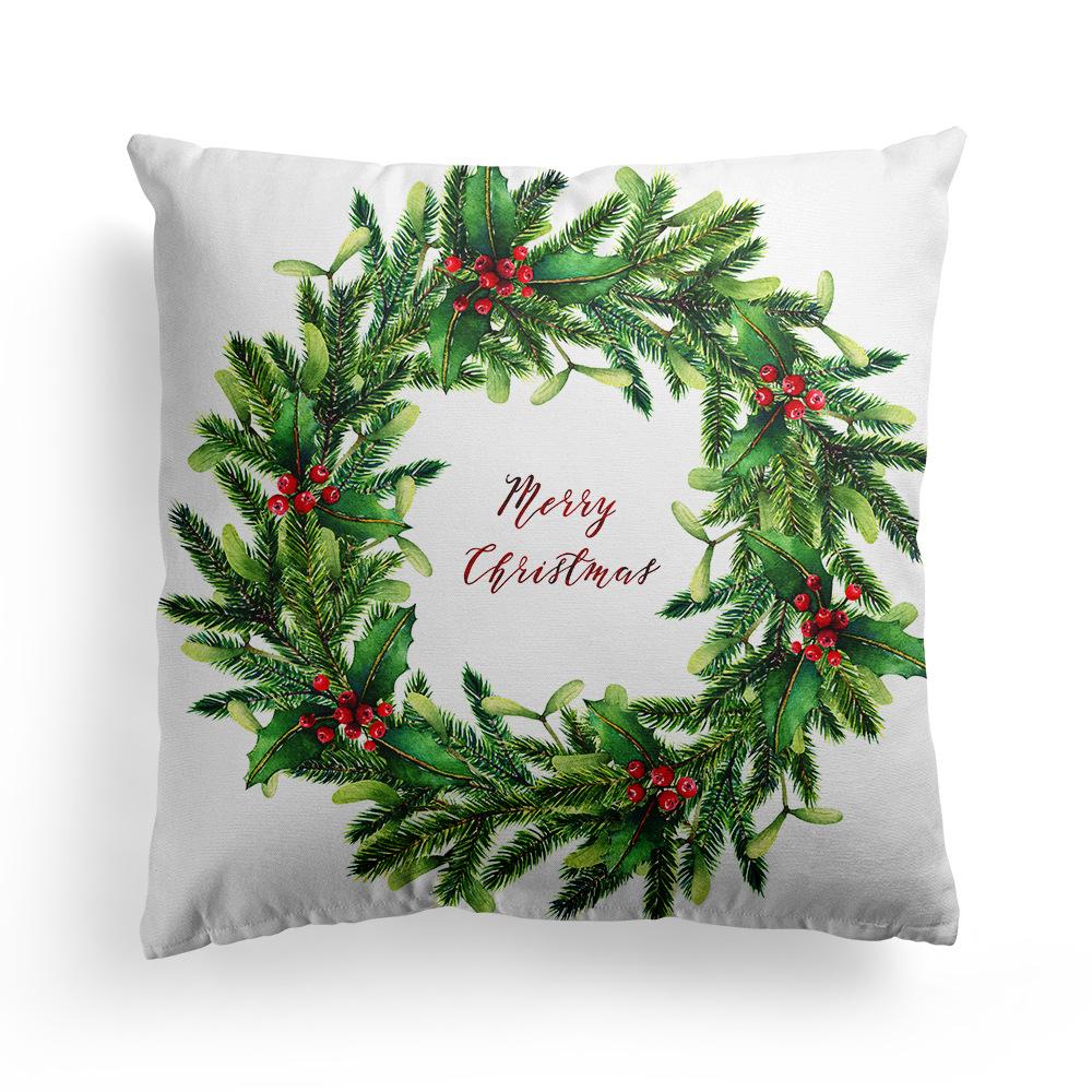 Fresh Green Christmas Pillow Cover Home Ornament Pillow Sleeping Pillow Cushion Cover Premium Durable Quality Useful