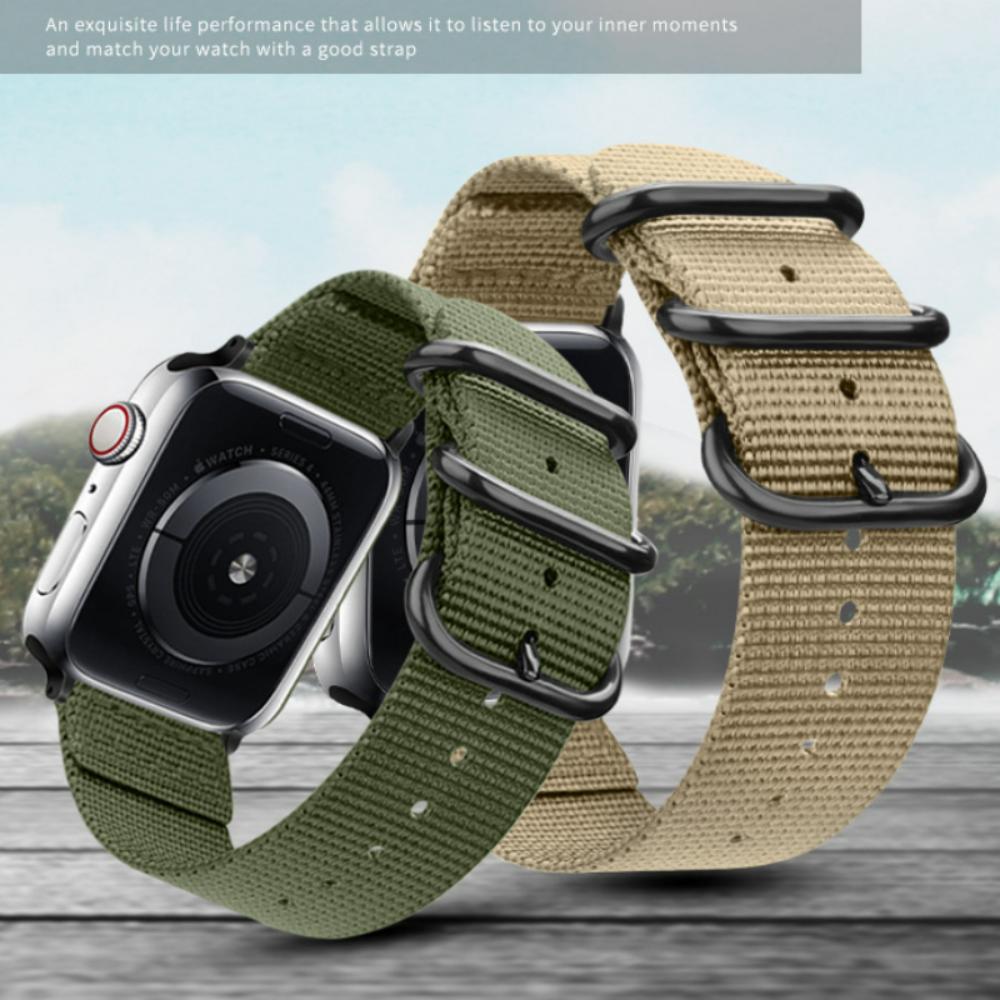 Nylon Strap for Apple Watch Ultra 2/3 49mm Band 46mm 42mm 45mm 41 44 40mm Canvas Bracelet iWatch Series 11 10 9 8 7 6 5 SE Belt