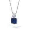 2026 Snowflake Simulated Sapphire Women's Necklace - S925 Sterling Silver Diamond Pendant, Fashionable Clavicle Chain