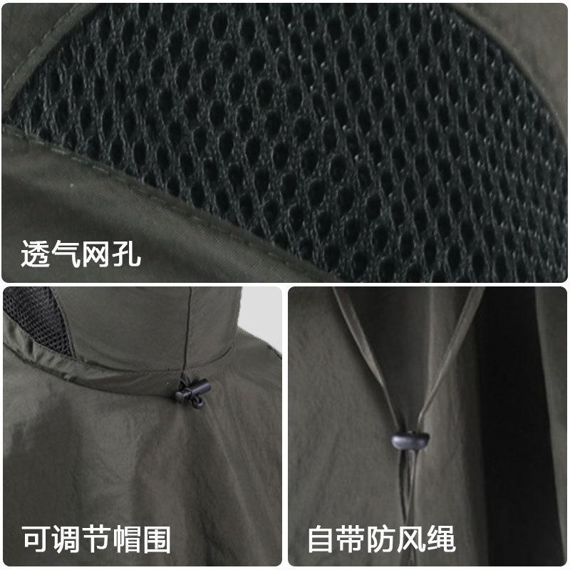 Bucket Hat Breathable Sunshade Sun Protection Hat Men and Women Plus Brim Sun Hat Outdoor Quick Drying Mountaineering Fishing Hat