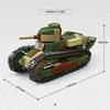 415 Bucăți Blocuri de Construcție Model Istoric Militar French Renault FT Tip Mitralieră și Antitanic NO.300035 Kit Model pentru Colecționari