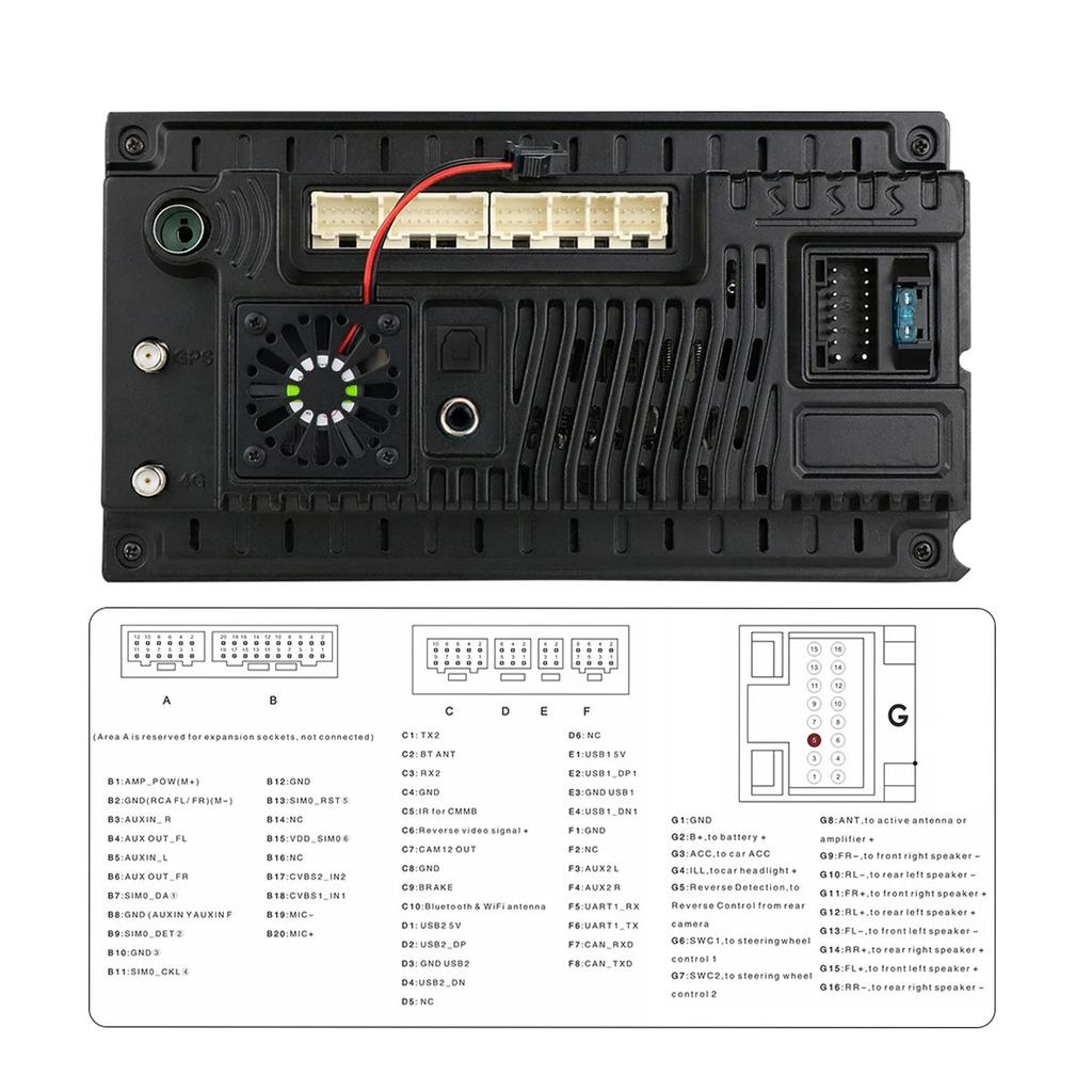 Hizpo Rádio de Carro Inteligente Carplay 4G Android 12 para Opel Antara 1 2006 - 2017 Reprodutor de Vídeo Multimídia Navegação GPS 2 Din Autorrádio Unidade Principal PC