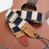 Langting Plaid Wooden Guitar Strap for Acoustic, Electric, and Bass Guitars