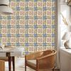 Colorful mosaic and tile imitation wallpaper for living room and bedroom 50x1000