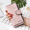 Fashion Personality PU Matte Long Women Wallets Tri-fold Large Capacity Money Clips Unisex Multi-card Slot Clutch Ladies Coin Purse
