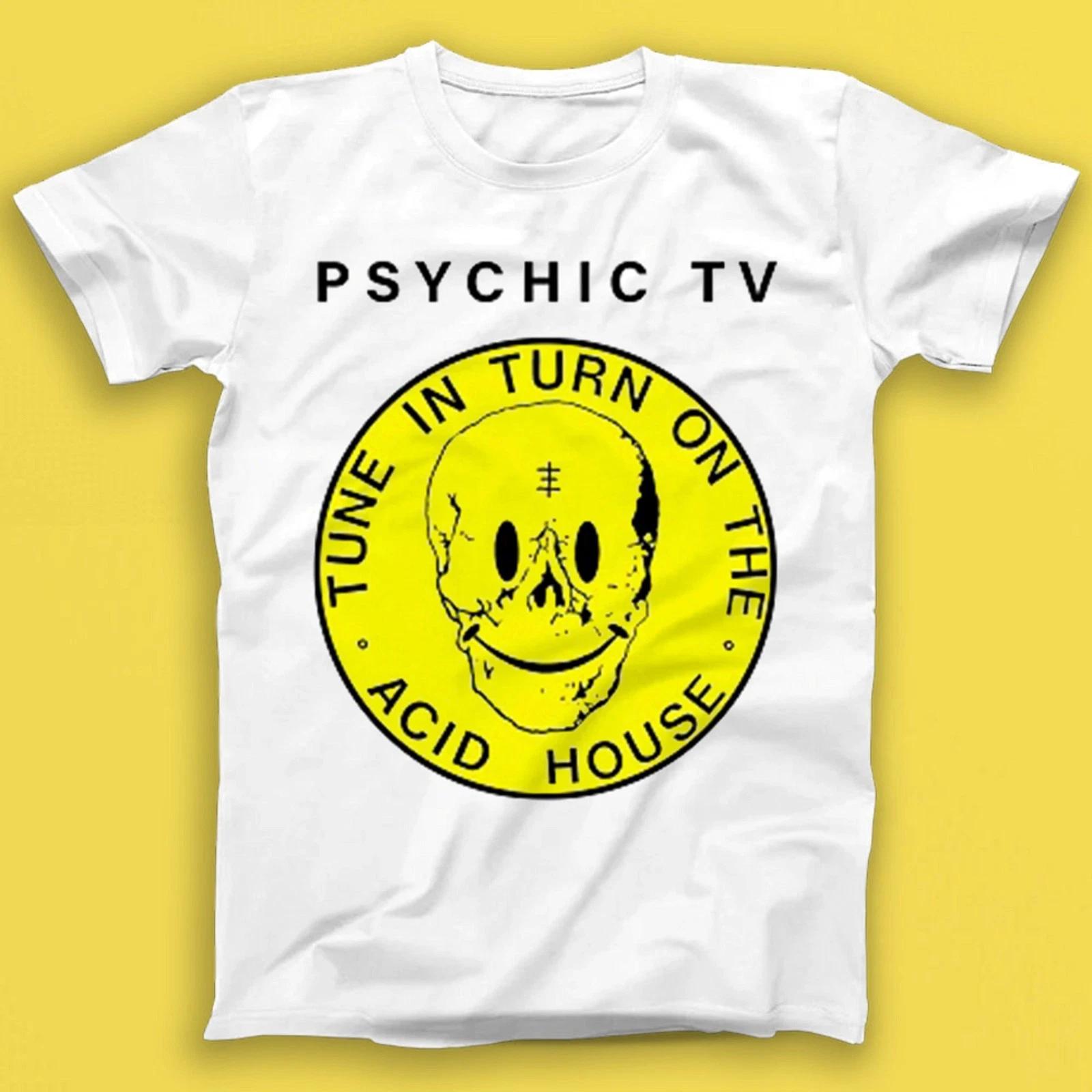 Psychic TV Tekno Acid Beat Punk Rock New Wave Music Gift Tee Tshirt T2097 2XL
