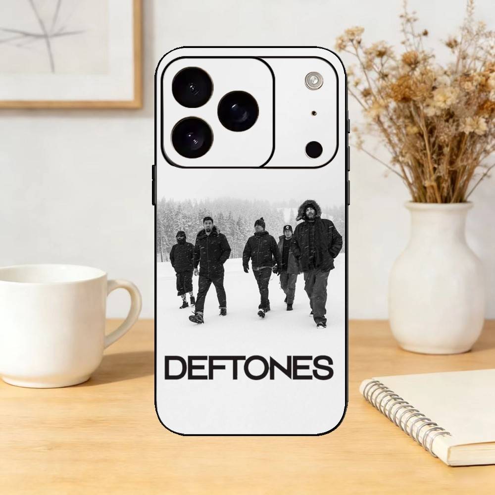 Rock Band Deftones Phone Case For iPhone 17,16,15,14,13,12,11 Plus,Pro,Max,Mini Silicone black Soft Cover