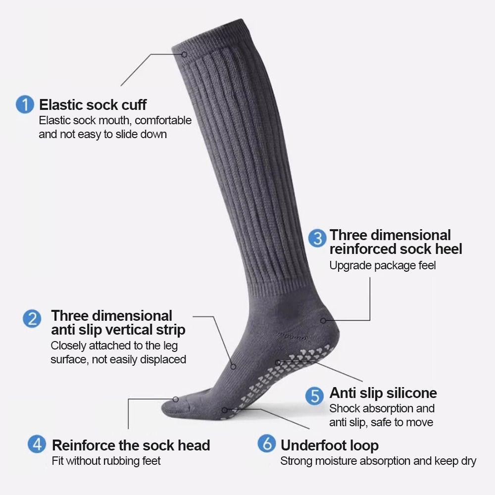 Warm Pilates Socks Cotton Floor Socks New Long Tube Socks  for Women