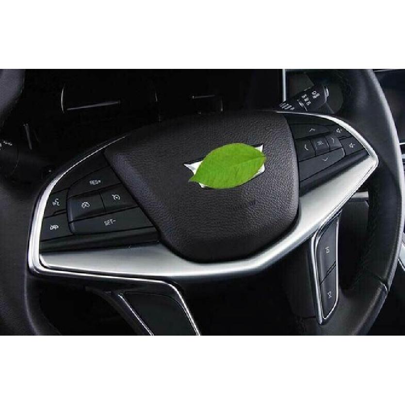 Matte Silver Steering Wheel U Type Cover Trim 1Pc Fit For Cadillac XT5 2017~