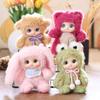 Cute Pvc Face Meng Wu Jia Zu Plush Doll Pendant Animal Shaped Rabbit Design Frog