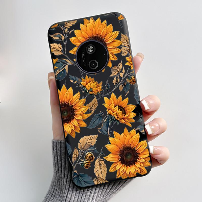 Casing For Nokia 125 110 4G 2024 HMD 110 Case Aesthetic Luxury Cute Cool Boys Girls Soft Silicone Black Matte Phone Cover Shell