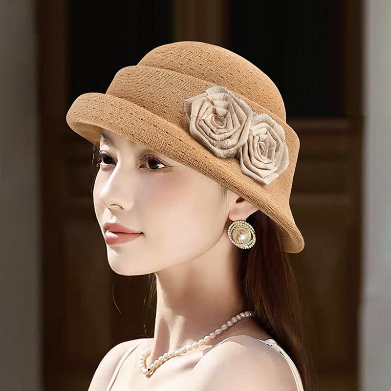 Peony Sun Hat For Women With Breathable Cotton Linen For Sun Protection And Vintage Style