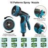 Retractable High-Pressure Garden & Car Wash Hose with Sprinkler and Water Gun