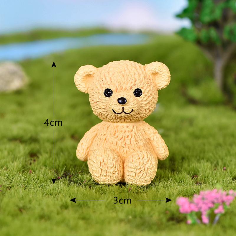 Cute Bear Little Bear Dolls DIY Pot Plant Decor Landscape Garden Decor Miniature Craft Home Decor Kids Toys