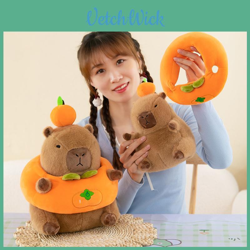 Large Capybara Plush Toy Cozy Short Plush Stuffed Animal Pillow For Cuddling And Snuggling
