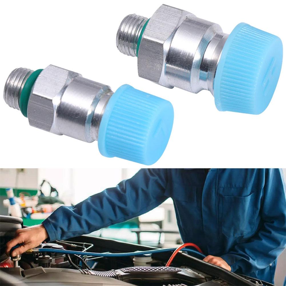 2Pcs Universal Air Hose Quick Coupler Air Hose Quick Coupler Hose Connectors Conditioners Conditioners R134A Air Hose Quick