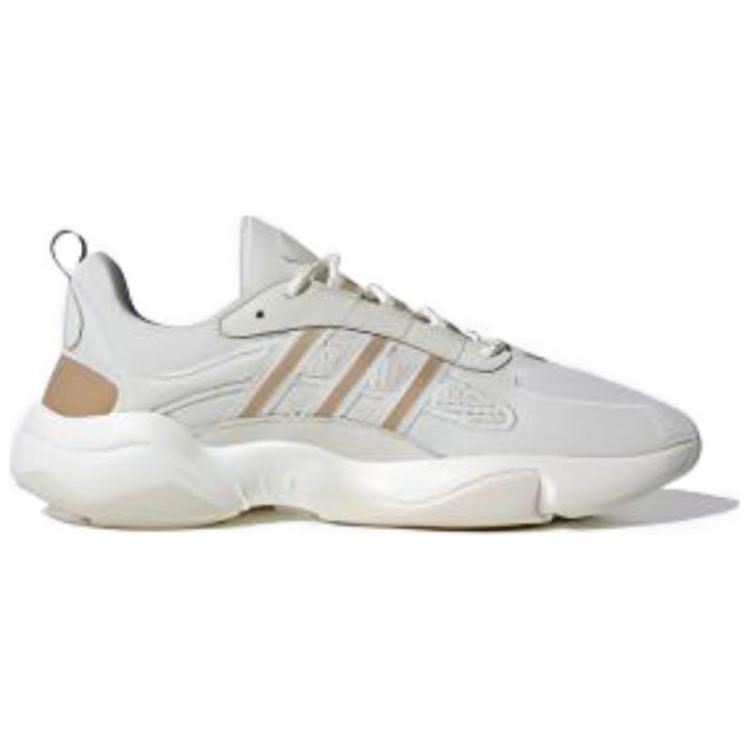 Adidas Originals Haiwee Mesh Comfortable Simple Shock Absorption Wear-Resistant Breathable Low-Top Dad Shoes Unisex Sneakers White Yellow JH7355