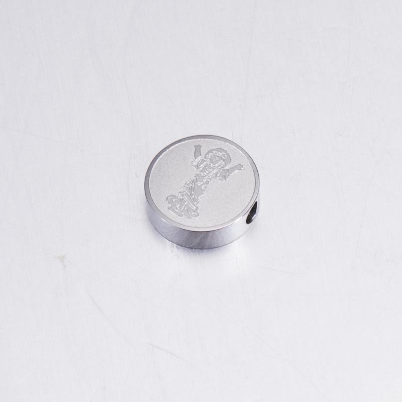 

Подвеска-бусина в виде цилиндра из нержавеющей стали с травлением - Издание «Вундеркинд»