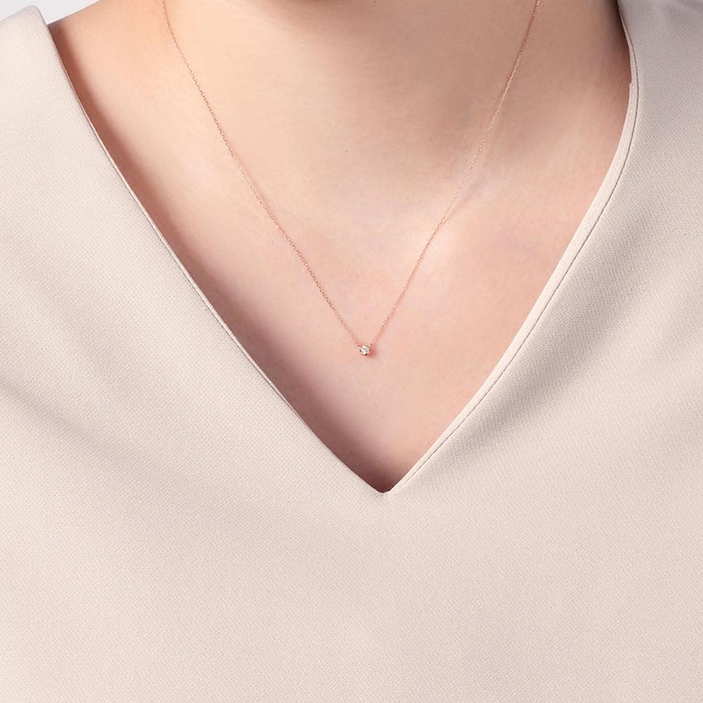Vendome Aoyama K10PG Brown Diamond Necklace AJAN164540BB [Official]