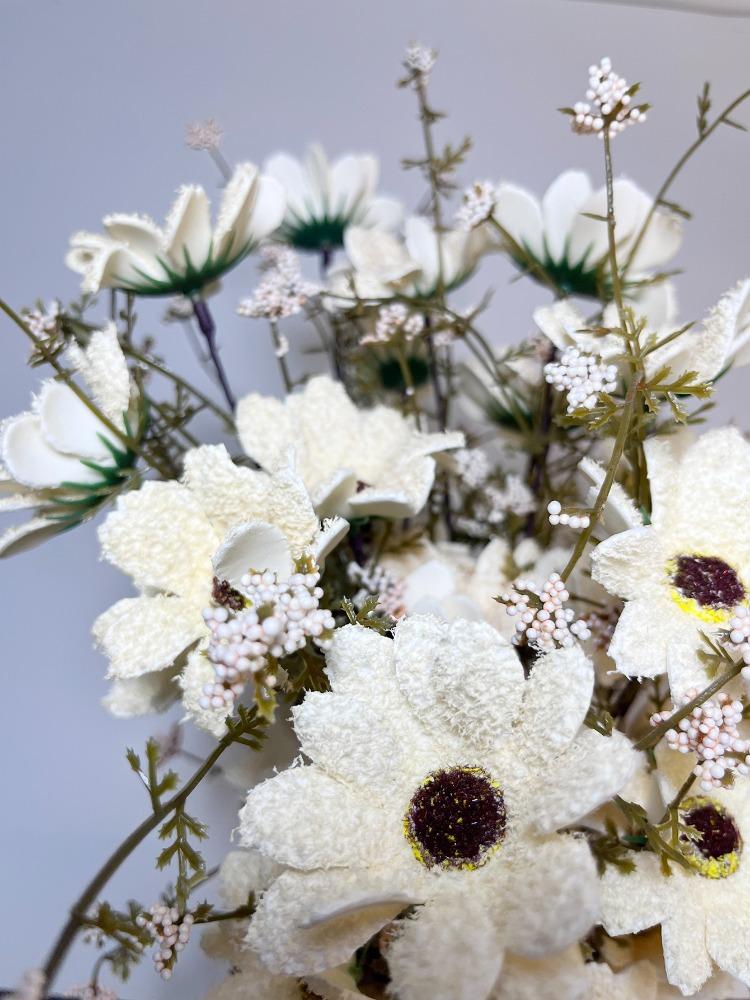 8 Pcs Foam Chrysanthemum Artificial Small Daisy Artificial Flowers Plants Sun Flower Colorful Small Daisy for Home Garden Wedding DIY Party Decoration