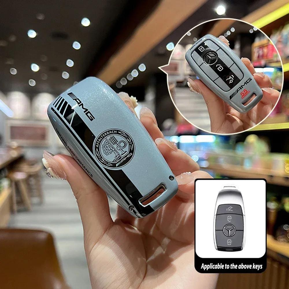 Autoaufkleber Auto Smart Fernbedienung Schlüsselhülle Abdeckung Schale Tasche Für Mercedes Benz AMG A C E S G-Klasse GLC CLE CLA W177 W205 W213 W222 X167