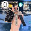 Compatible Car Key Cover for JAC Jiayue A5, X4, X7, iC5, iEVS4/7S, T8 Refine, S4, S7, M6 with Buckle