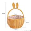Handheld Woven Rattan Basket: Ideal for Flowers, Fruit, Gifts, Storage, and Souvenirs - Perfect for Flower Shops and Children's Day Celebrations.