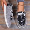 Women Vulcanize Shoes Flat Lace-up Canvas Shoes  Autumn Ladies Design Casual Shoes Ladies Breathable Trainers Fashion Shoes