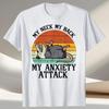 Funny Opossum My Neck Back Anxiety Attack Possum Graphic Tshirts Tshirt Men Women Fashion Casual Oversized Cotton T Shirt